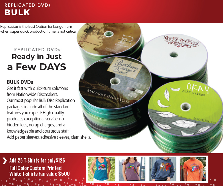 Sale Replicated DVDs in Bulk